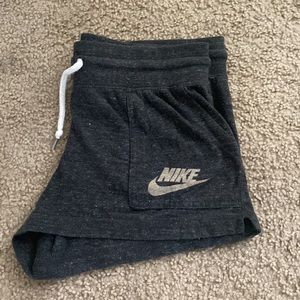 Gray Nike sweatshorts